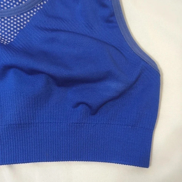 Ivy Park Seamless Racerback Sports Bra, Color Cobalt Blue Size XXS/XS - Picture 7 of 14